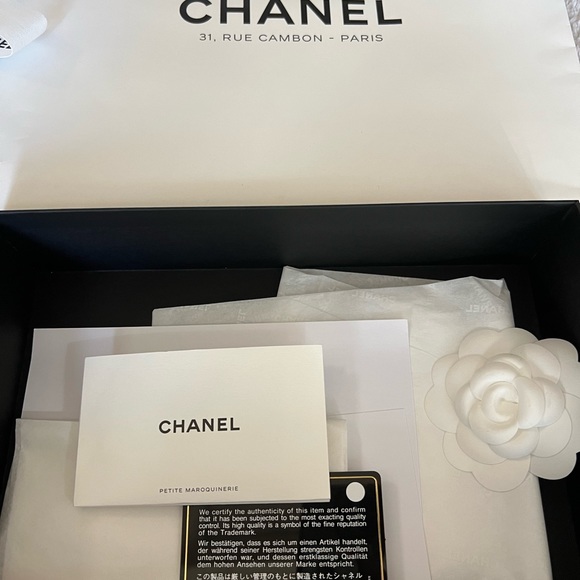 Chanel Black Caviar Quilted Boy Wallet On Chain - Picture 7 of 7